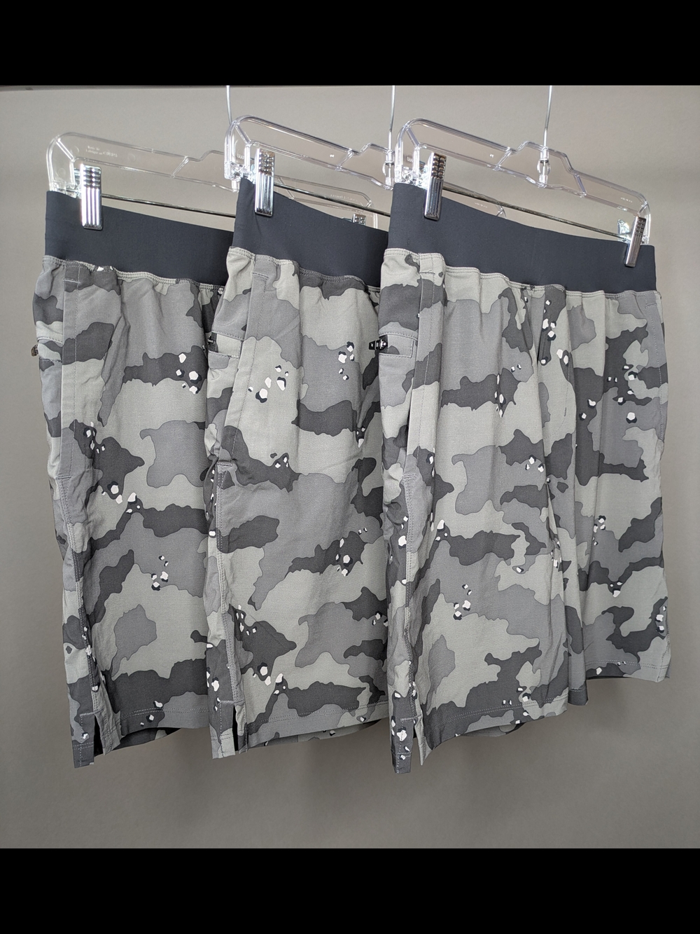 Fabletics Urban Camo Performance Dual Layer Shorts